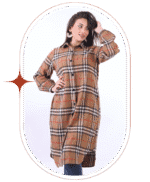 ⁦شميز صوف كاروهات طويل⁩ - الصورة ⁦17⁩