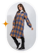 ⁦شميز صوف كاروهات طويل⁩ - الصورة ⁦12⁩