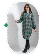 ⁦شميز صوف كاروهات طويل⁩ - الصورة ⁦13⁩